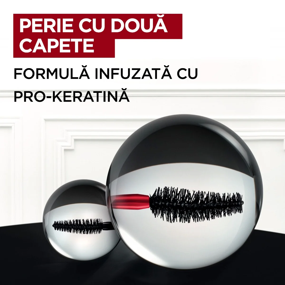 Mascara cu efect de laminare Pro XXL Lift Black, 12ml, L'Oreal Paris 