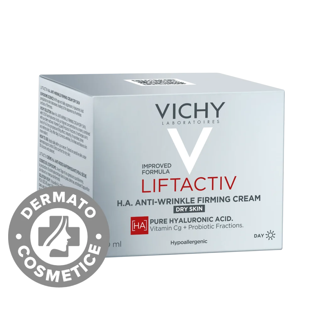 Crema de fata antirid pentru ten uscat Liftactiv H.A., 50ml, Vichy