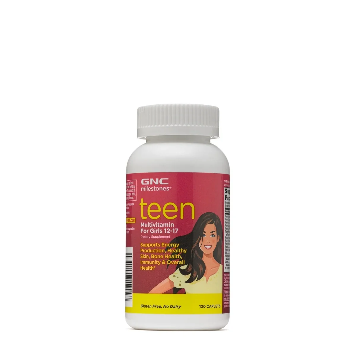 Multivitamine pentru fete adolescente de la 12-17 ani Milestones®, 120 tablete, GNC