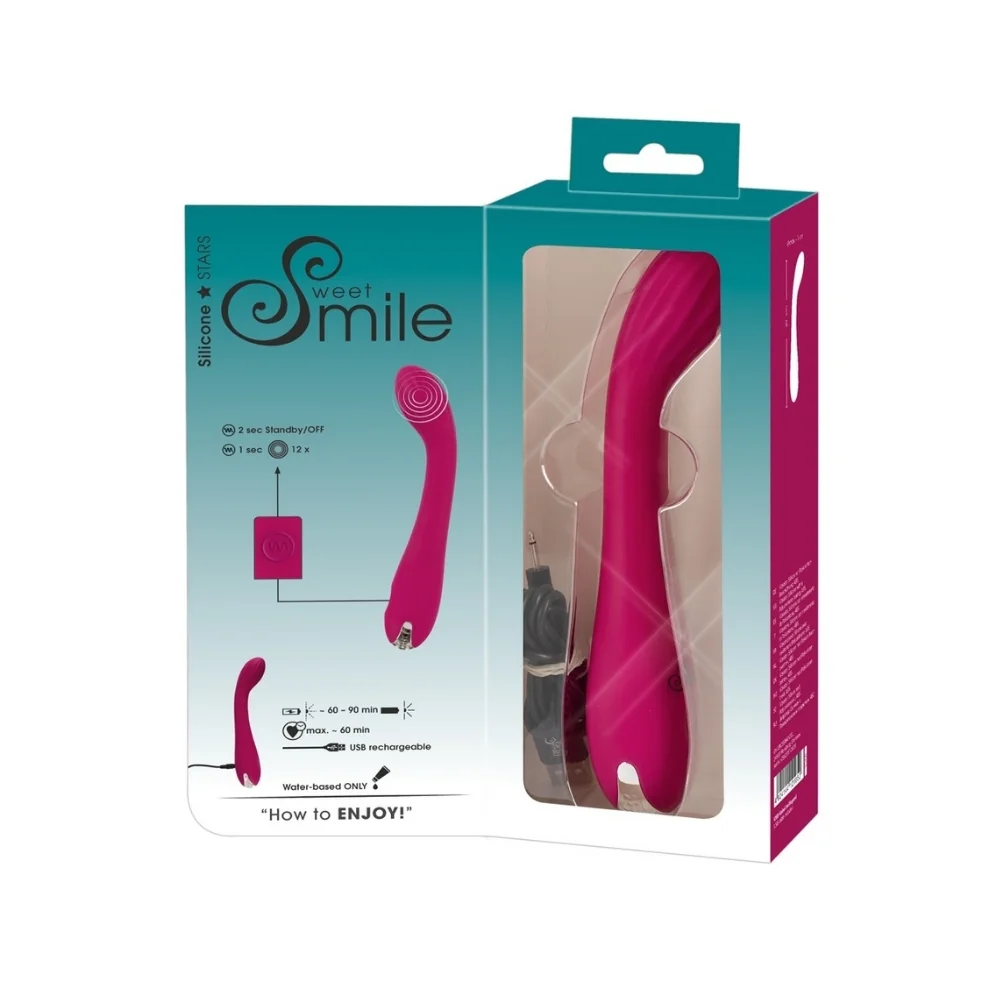 Vibrator pentru stimularea punctului G, 1 bucata, Sweet Smile 