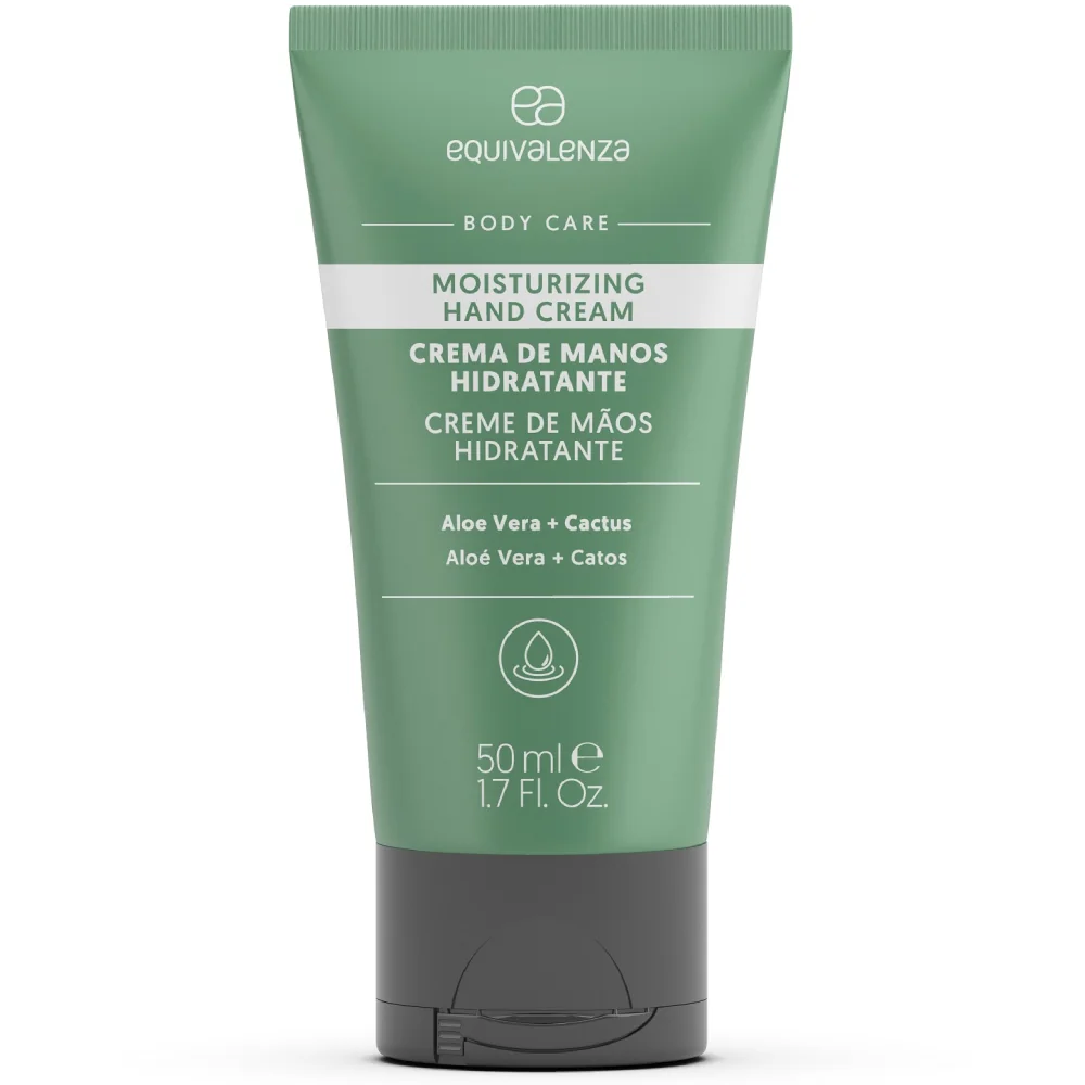 Crema hidratanta pentru maini cu aloe vera si cactus, 50ml, Equivalenza