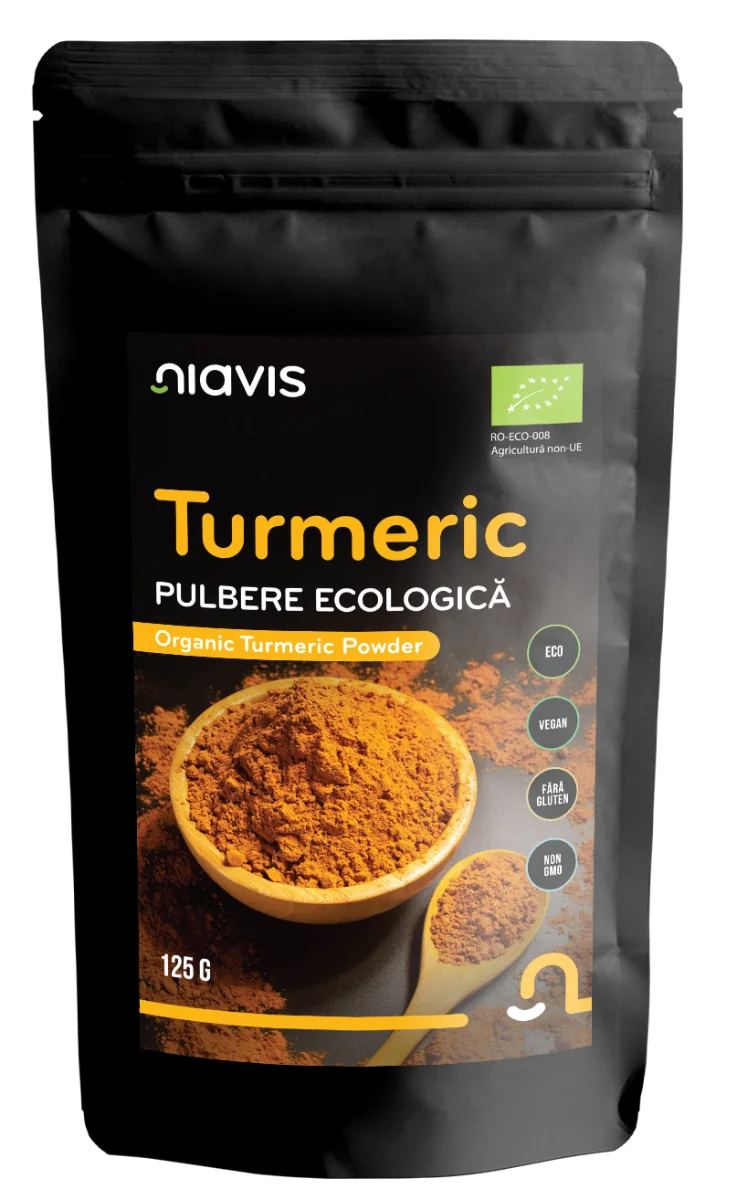 Turmeric Pulbere ecologica, 125g, Niavis