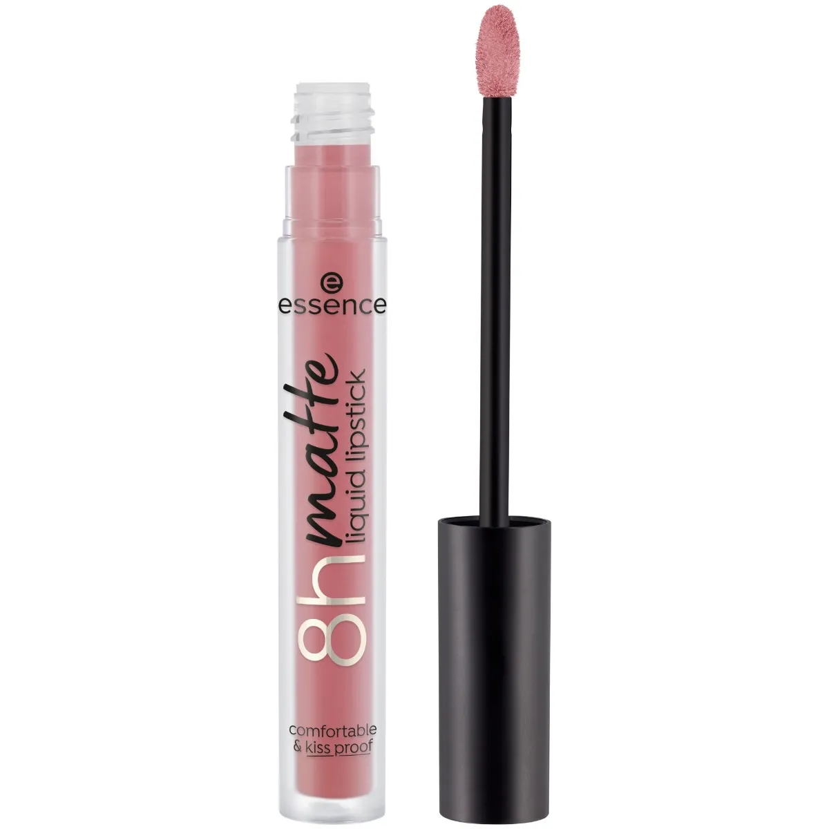 Ruj lichid mat 8h Matte Liquid Lipstick 04 - Rosy Nude, 2.5ml, Essence 