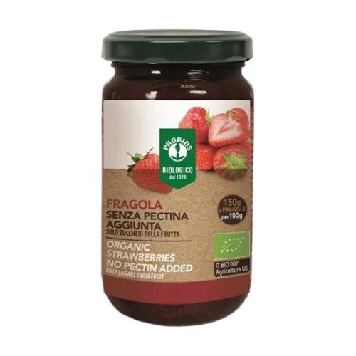 Dulceata de capsuni fara adaos de zahar Bio, 215g, Probios