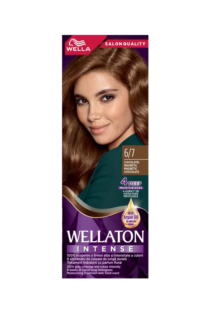 Vopsea de par permanenta Ciocolatiu Magnetic 6.7 Wellaton, 110ml, Wella 