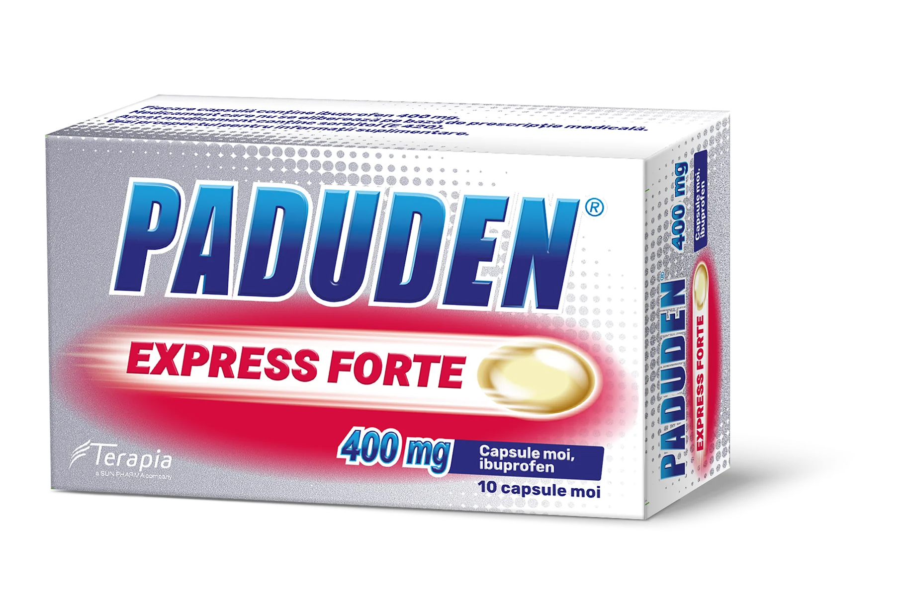 Paduden Express Forte 400mg, 10 capsule moi, Terapia