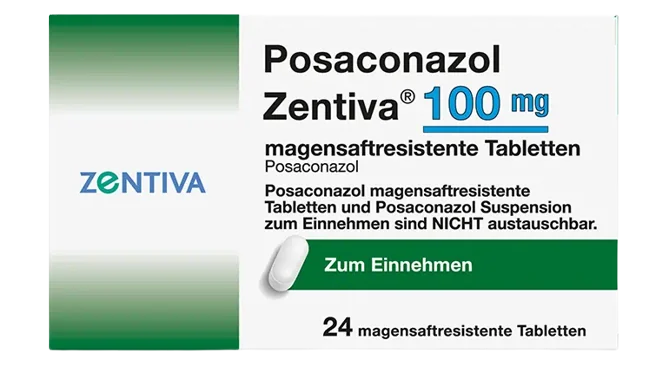 Posaconazol Zentiva 100mg, 24 comprimate gastrorezistente, Zentiva