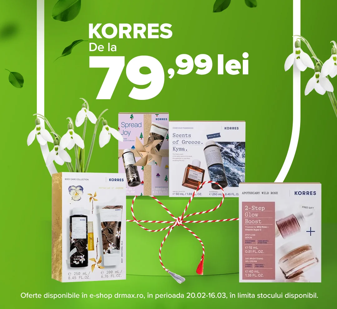 Oferta campanie Martisor + Luna Femeii 2025 Korres