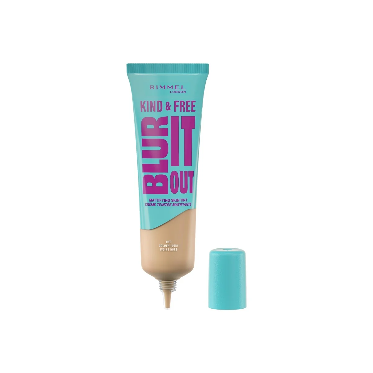 Fond de ten Kind & Free Blur It Out 082 Golden Ivory, 30ml, Rimmel London 