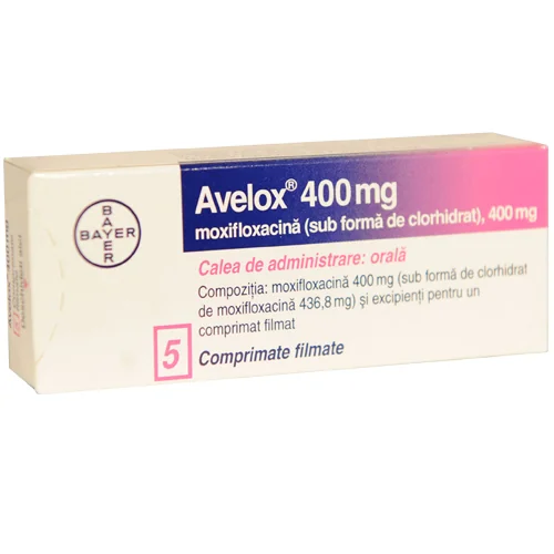 Avelox 400mg, 5 comprimate filmate, Bayer