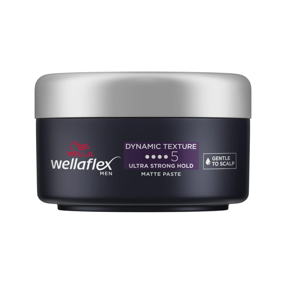 Ceara mata pentru par cu grad de fixare 5 Men Dynamic Texture Wellaflex, 75ml, Wella