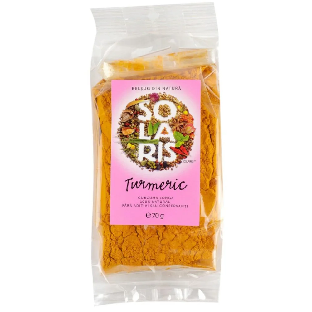 Condiment turmeric macinat, 70g, Solaris