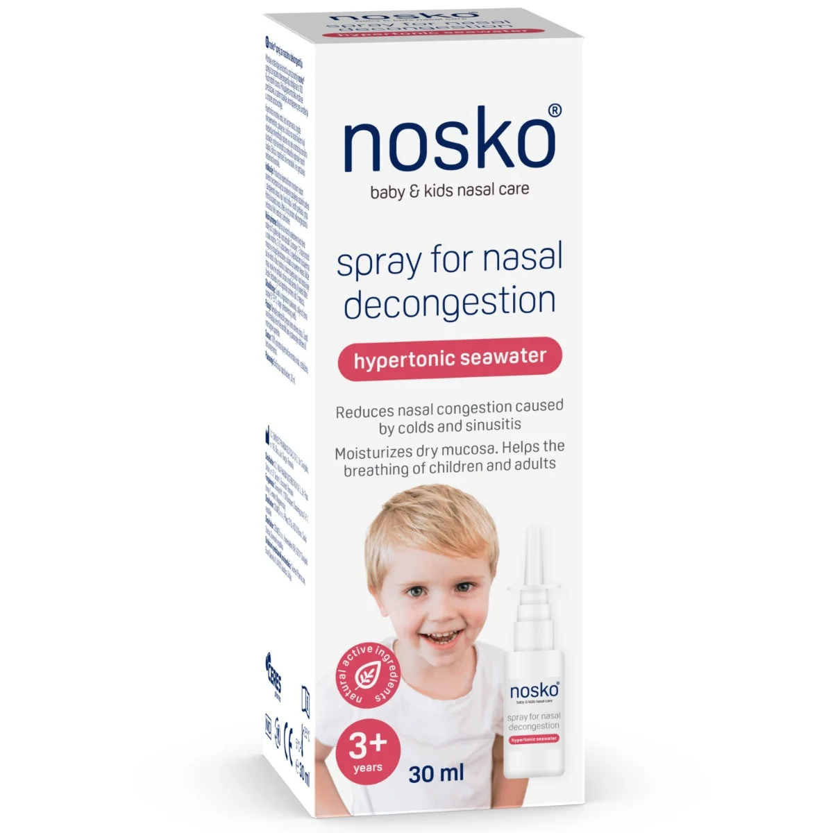 Spray pentru decongestionarea nazala, 30ml, Nosko Baby