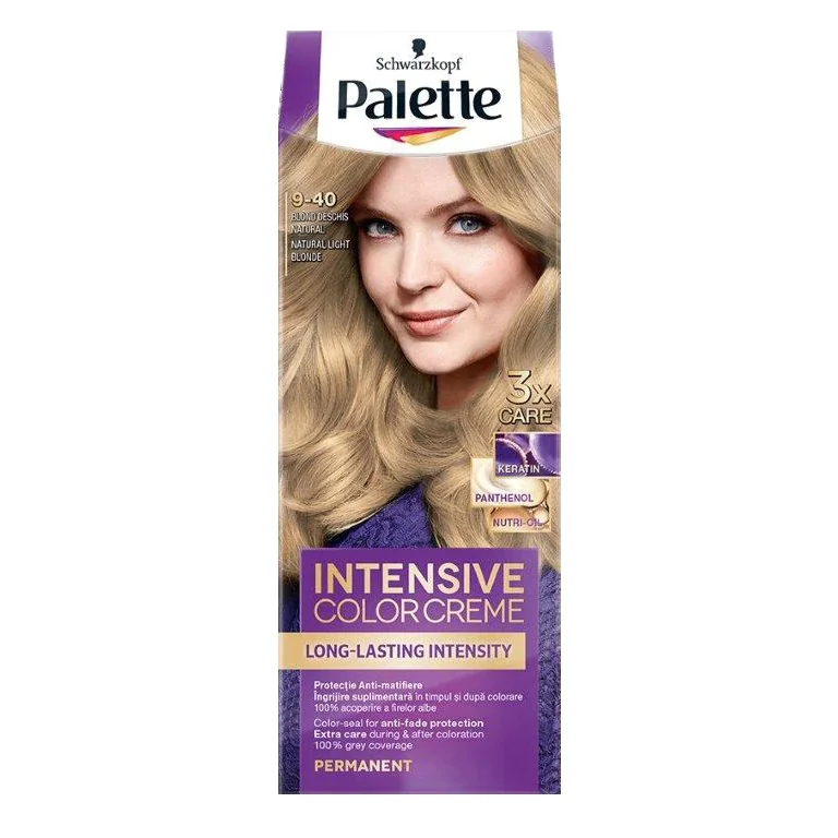 Vopsea de par Palette ICC 9-40 Blond deschis natural, 110ml, Scwarzkopf