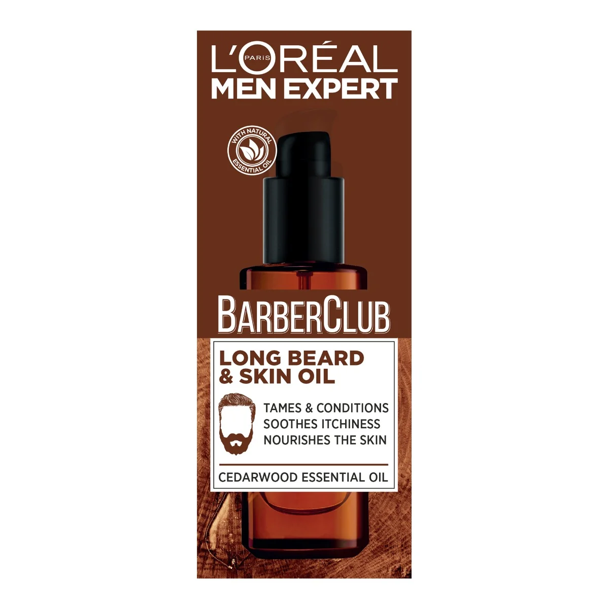 Ulei pentru barba si ten Men Expert Barber Club, 30ml, L'oreal Paris 