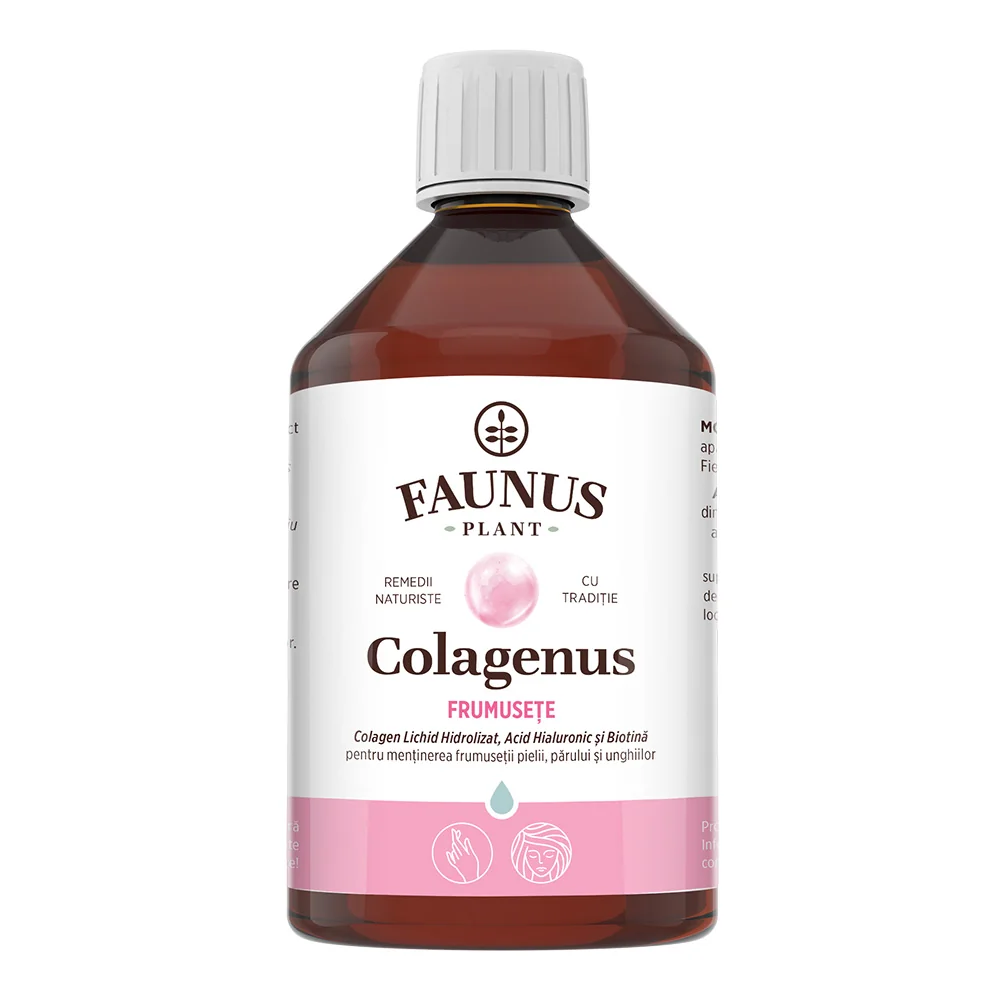 Colagen lichid pentru piele si par Colagenus Frumusete, 500ml, Faunus Plant