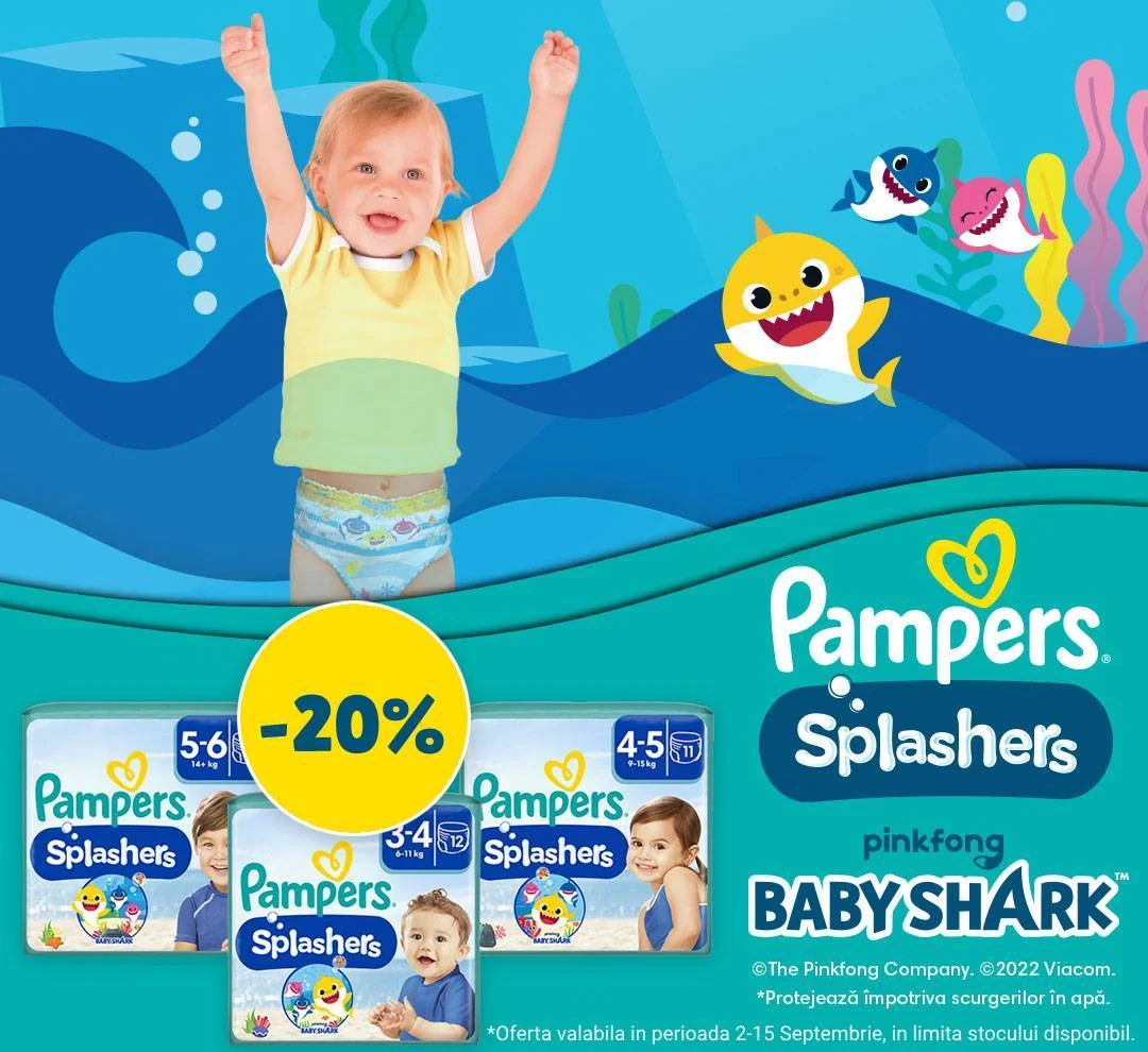 Ofertele lunii septembrie 2024 Pampers Splashers