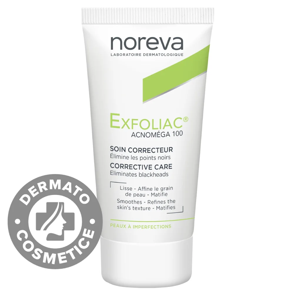 Crema corectoare Exfoliac Acnomega 100, 30ml, Noreva