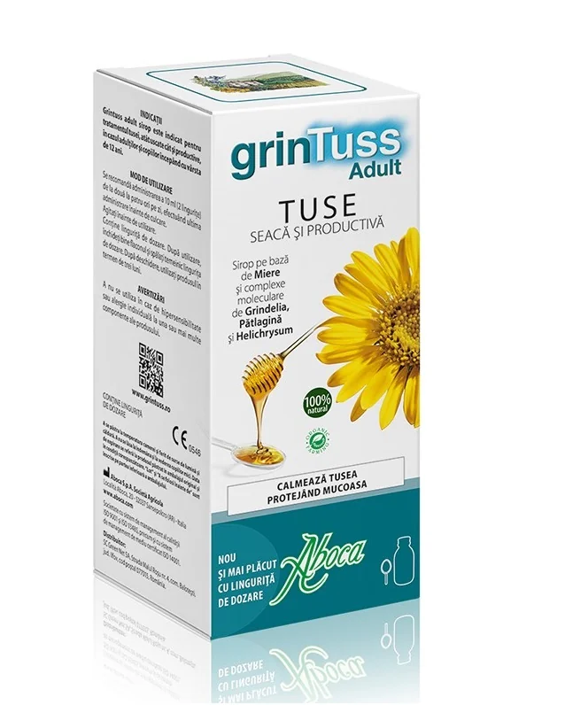 Sirop de tuse pentru adulti Grintuss, 180ml, Aboca