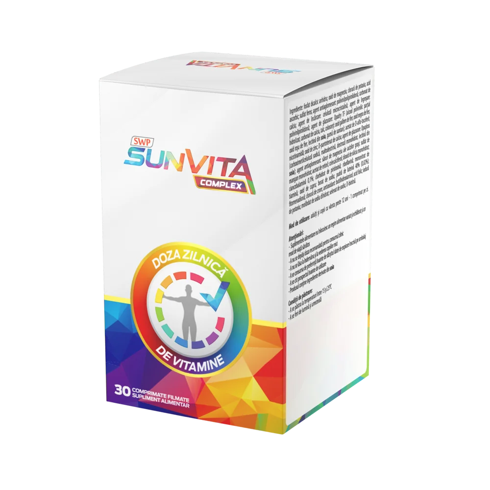 Sunvita Complex, 30 comprimate, Sun Wave Pharma