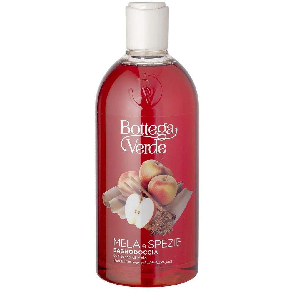 Gel de dus cu extract de mere si scortisoara Mela e Spezie, 400ml, Bottega Verde