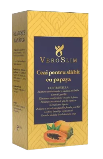 Ceai de slabit cu papaya, 60g, VeroSlim