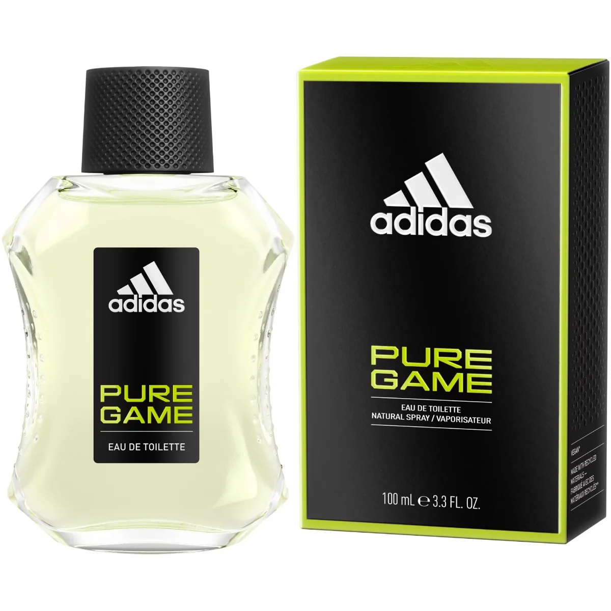 Apa de toaleta pentru barbati Pure Game, 100ml, Adidas