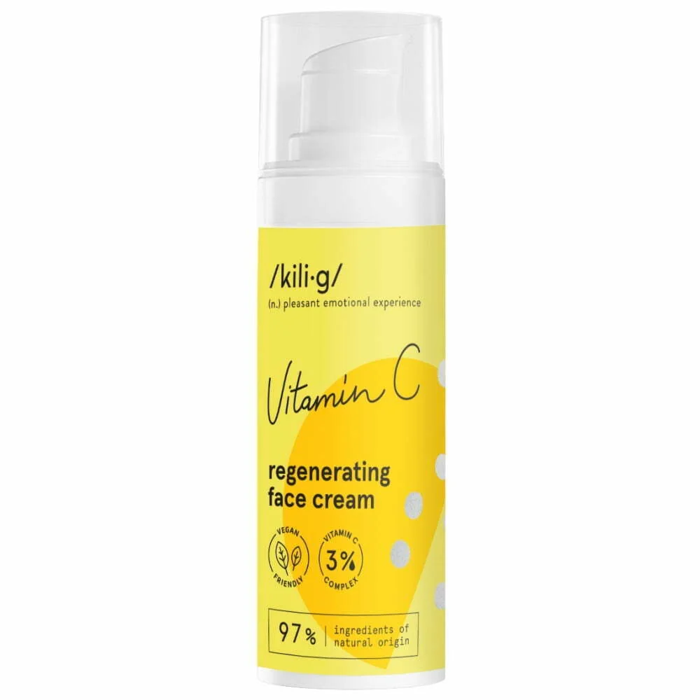 Crema de fata regeneranta cu Vitamina C, 50ml, Kilig 