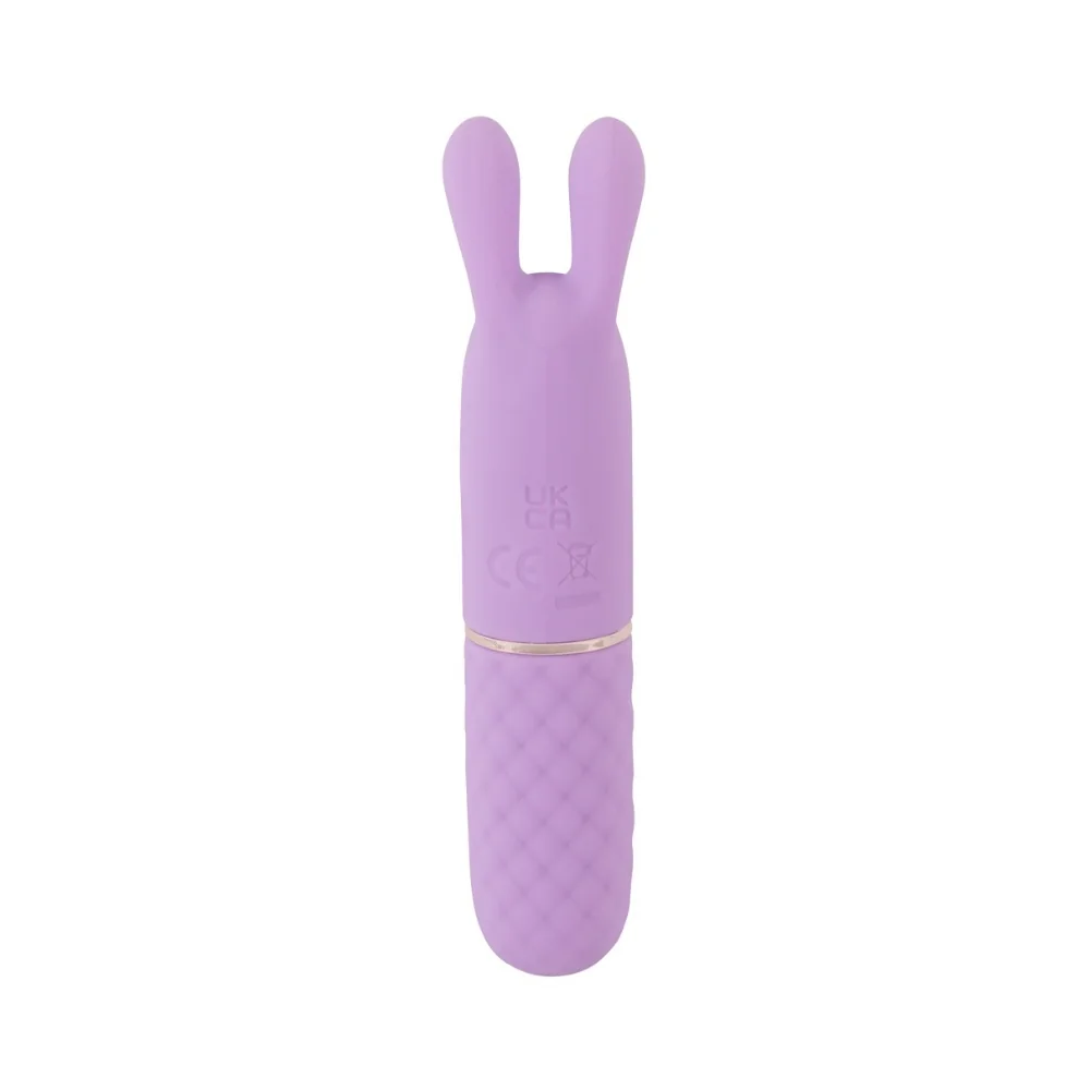 Mini vibrator iepuras cu 10 moduri de vibratie mov, 1 bucata, Cuties 