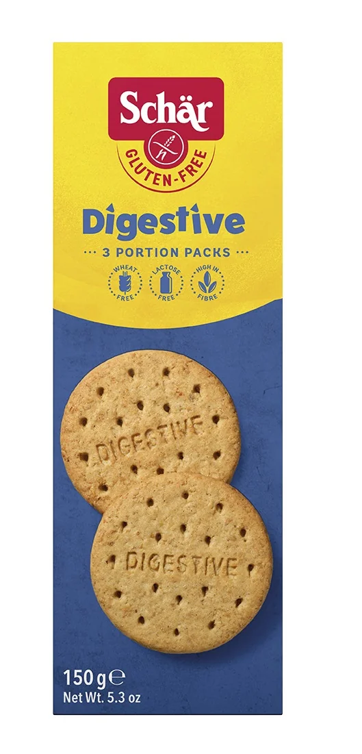 Biscuiti digestivi fara gluten, 150g, Schar