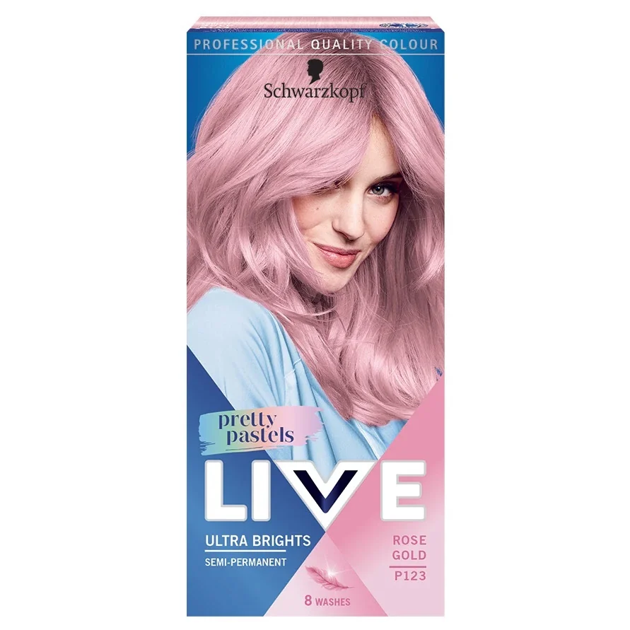 Vopsea semi-permanenta Schwarzkopf Ultra Brights Pretty Pastels Rose Gold, 65ml, Live