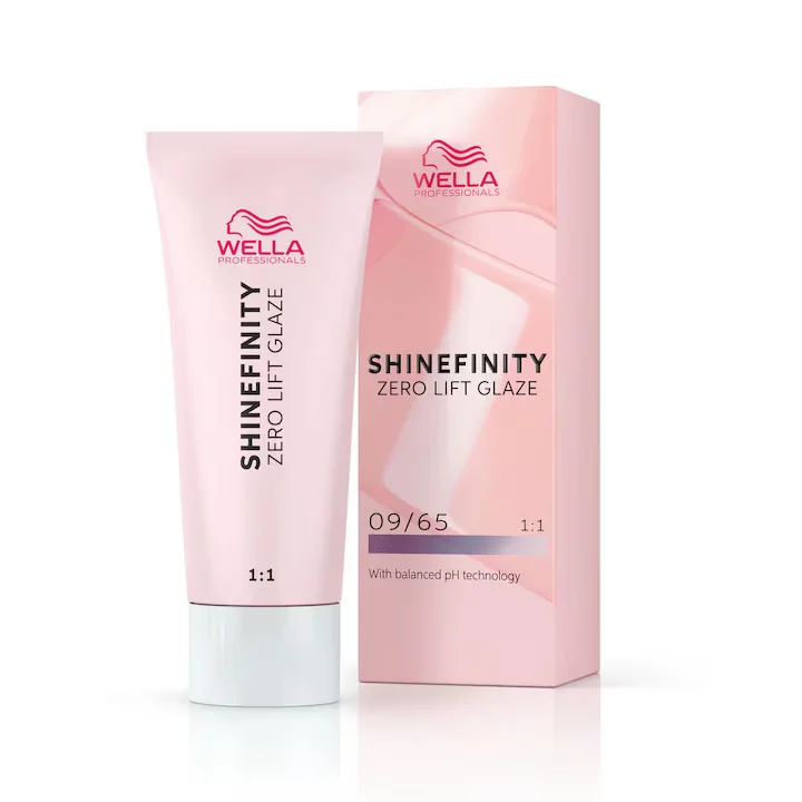 Vopsea demi-permanenta Shinefinity Zero Lift Glaze 09/65 Pink Shimmer, 60 ml, Wella Professionals 