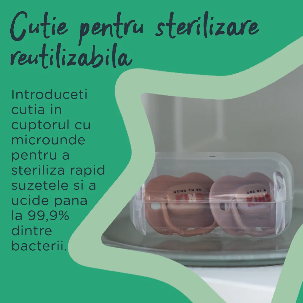 Suzeta ortodontica pentru 6-18 luni Anytime Bej, 2 bucati, Tommee Tippee 