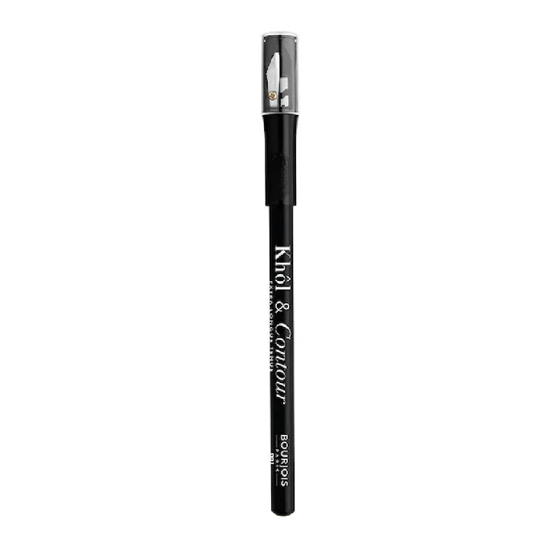 Creion de ochi cu ascutitoare Khol&Contour 01 Noir-issime, 1,2g, Bourjois 