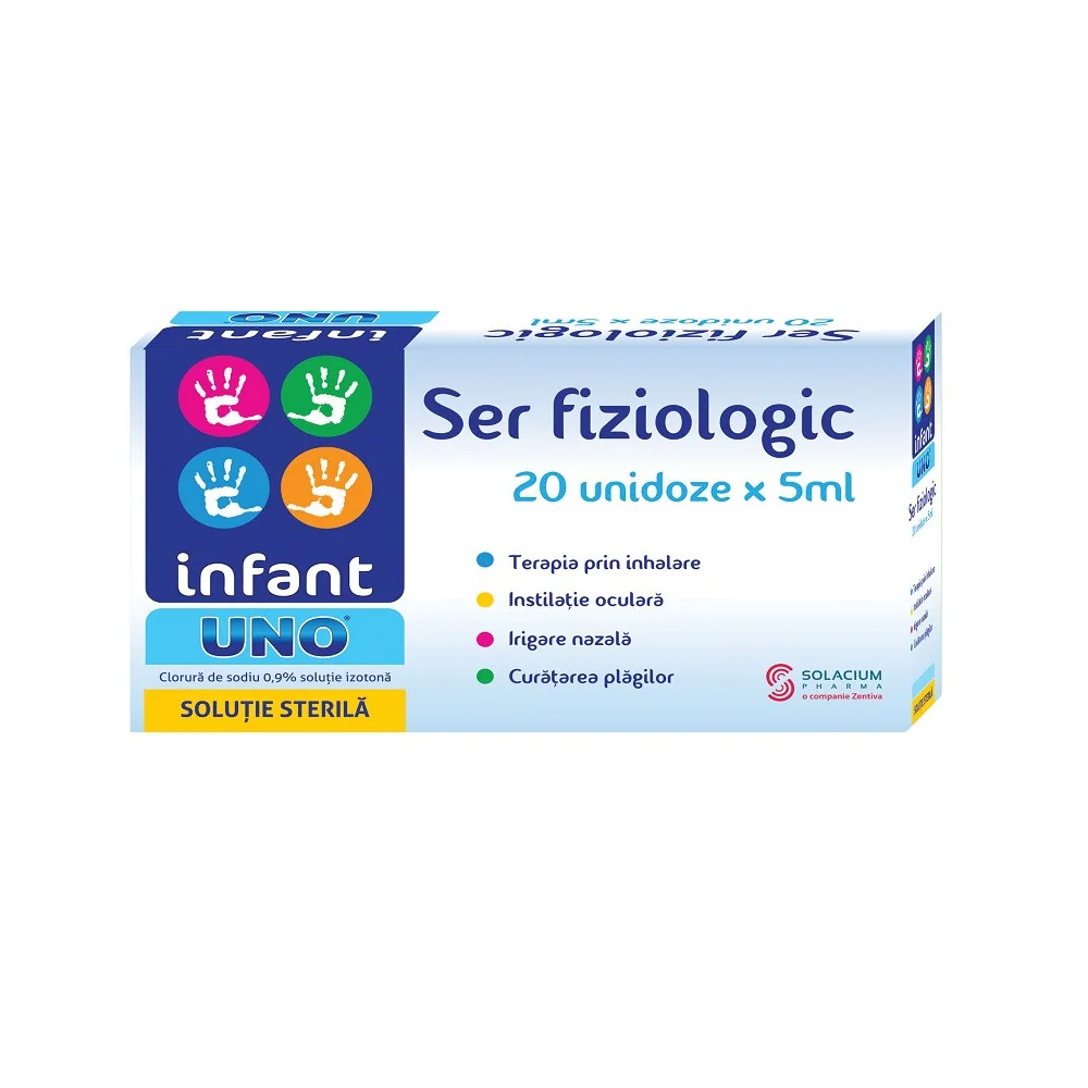 Ser fiziologic Infant Uno, 20 monodoze, Solacium