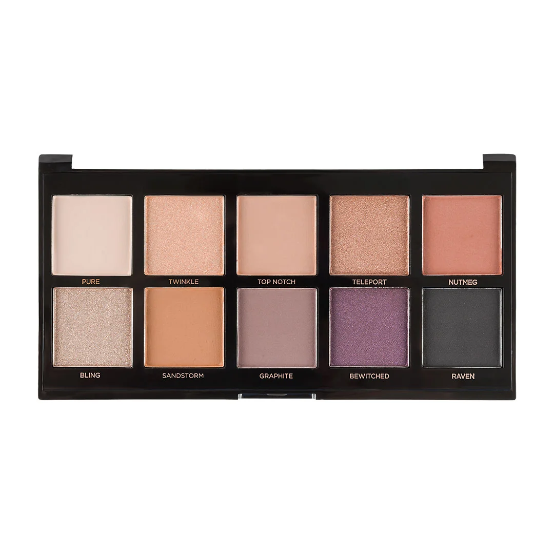 Paleta de farduri  cu 10 nuante Smoky, 103g, Profusion Cosmetics 