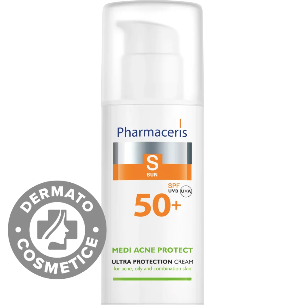 Crema de fata Medi Acne Protect SPF50+ S, 50ml, Pharmaceris 