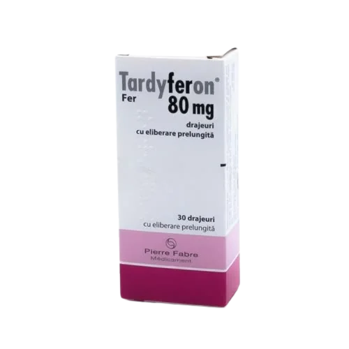 Tardyferon folic, 30 drajeuri, Pierre Fabre