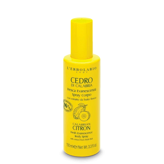 L'Erbolario Spray pentru corp Calabrian Citron, 100ml