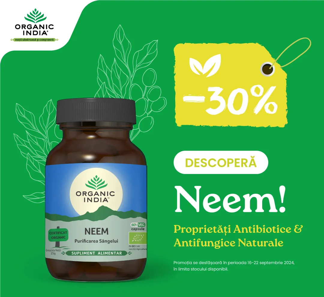 Max Deals septembrie 2024 Organic India Neem