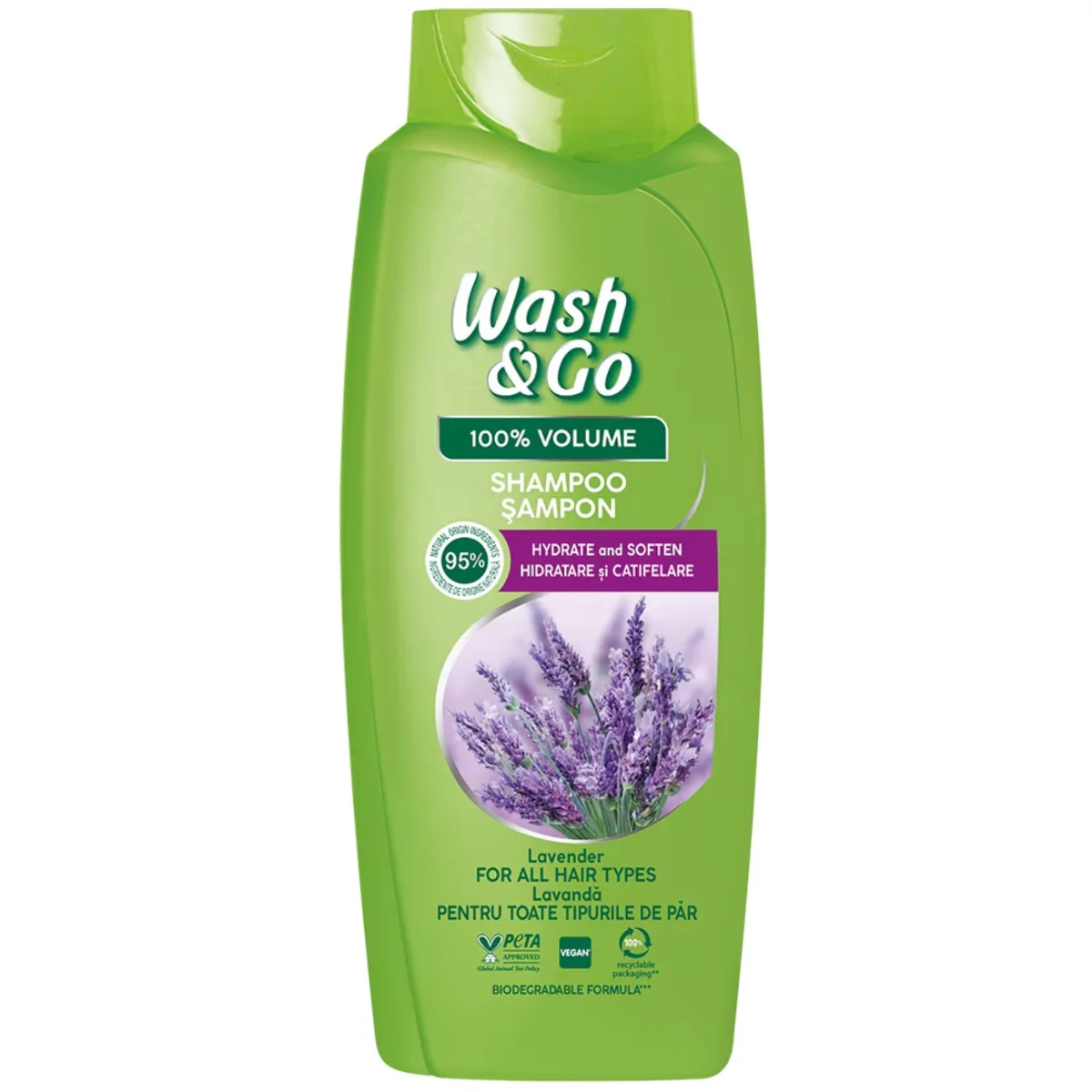 Sampon cu lavanda, 675ml, Wash&Go