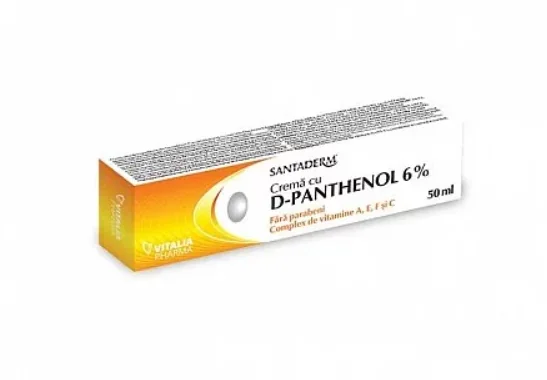 Crema Panthenol Forte 6% Santaderm, 50ml, Viva Pharma