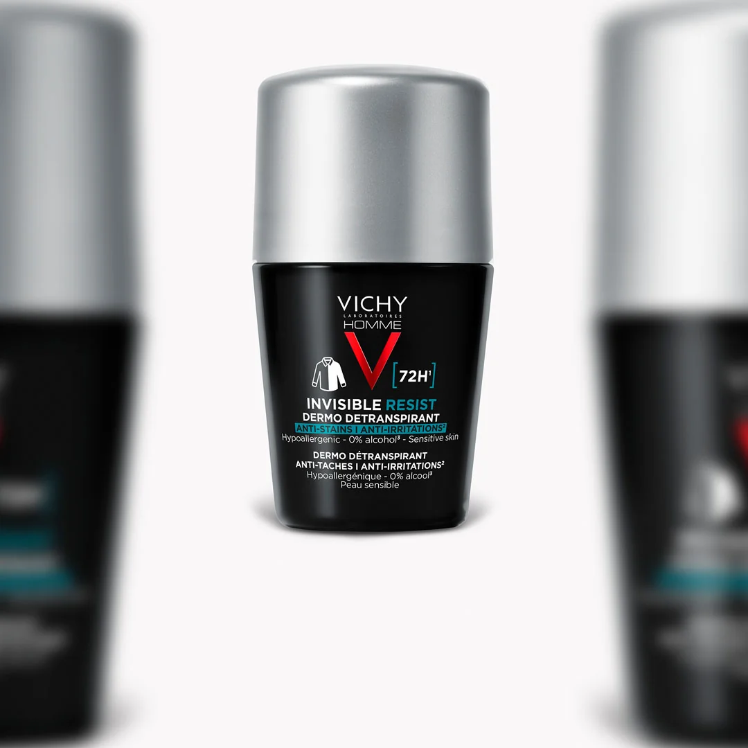 Deodorant Roll-on Invisible Resist 72h Homme, 50ml, Vichy 