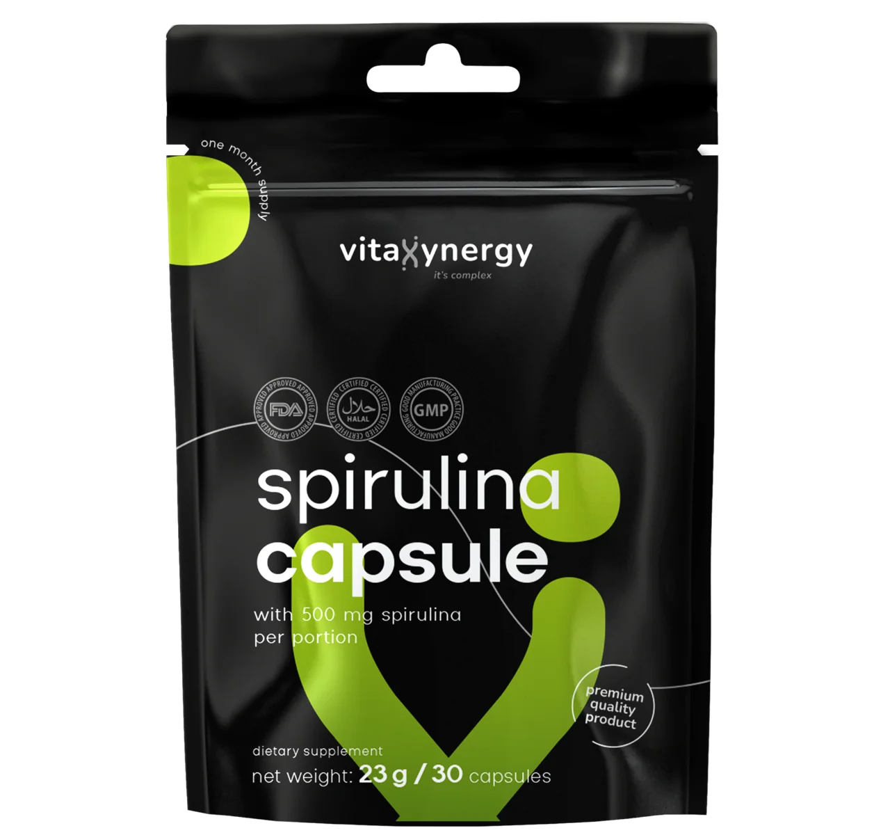 Spirulina, 30 capsule, Vitaxynergy