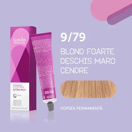 Vopsea de par permanenta 9/79 Extra Rich, 60ml, Londa Professional 