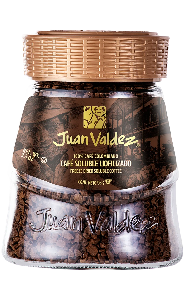 Cafea solubila liofilizata clasica, 95g, Juan Valdez