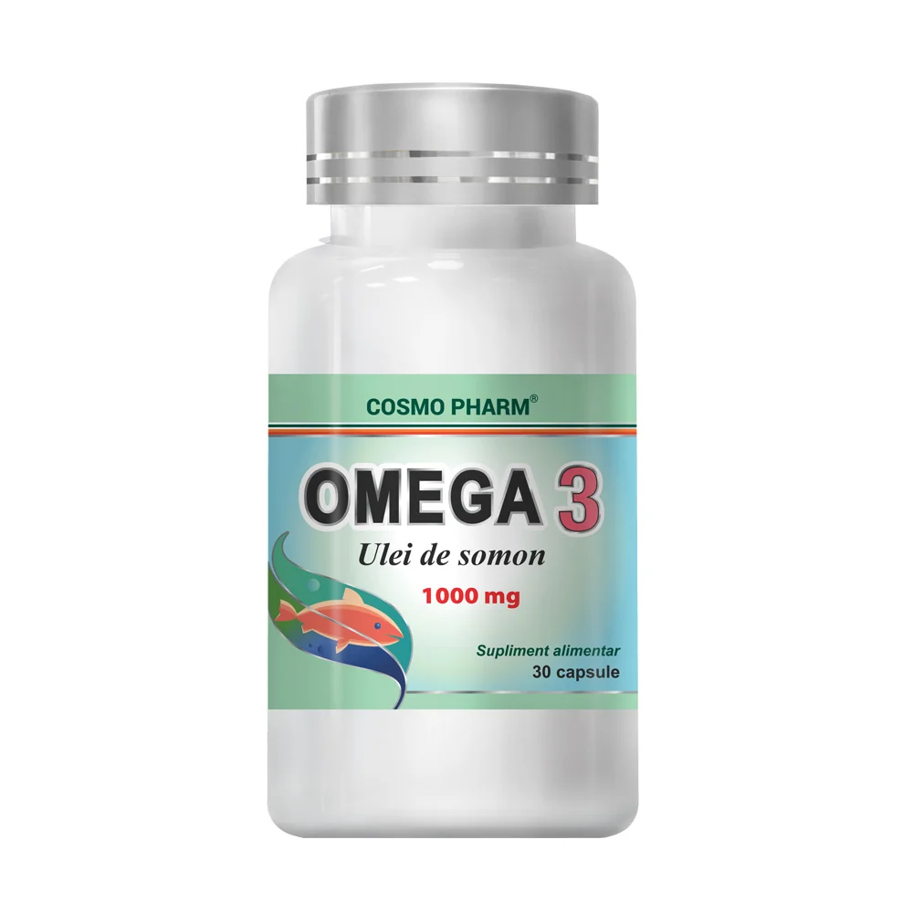 Omega 3 ulei de somon 1000mg, 30 capsule, Cosmopharm