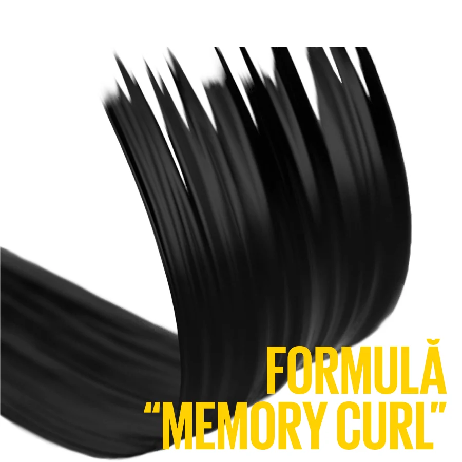 Mascara pentru volum si curbare Very Black The Colossal Curl Bounce, 10ml, Maybelline 