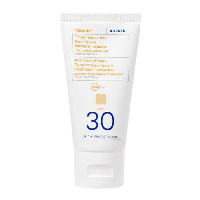 Crema de fata colorata cu SPF30 Yoghurt Sun, 50ml, Korres