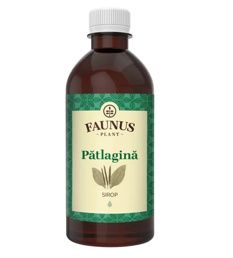 Sirop pentru tuse cu Patlagina, 500ml, Faunus Plant